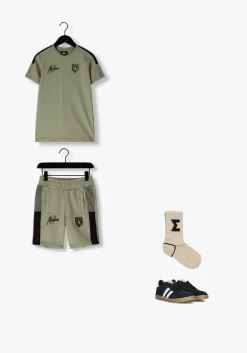 taupe malelions korte broek transfer shorts