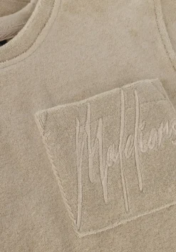 taupe malelions t-shirt towelling t-shirt