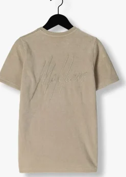 taupe malelions t-shirt towelling t-shirt