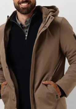 taupe matinique gewatteerde jas deston