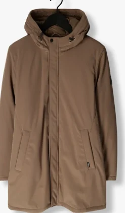 taupe matinique gewatteerde jas deston