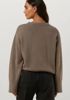 taupe modström trui corbinmd o-neck