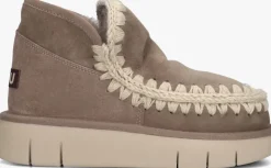 taupe mou vachtlaarzen eskimo bounce sneaker
