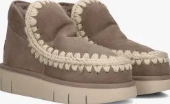 taupe mou vachtlaarzen eskimo bounce sneaker