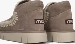 taupe mou vachtlaarzen eskimo bounce sneaker