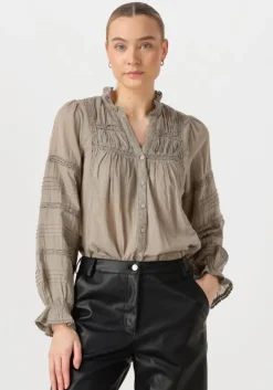 taupe neo noir blouses lyla s voile blouse