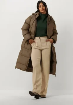 taupe neo noir gewatteerde jas viviana c puffer jacket