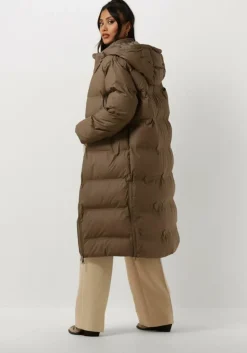 taupe neo noir gewatteerde jas viviana c puffer jacket