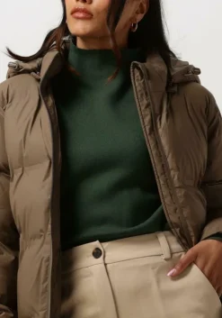 taupe neo noir gewatteerde jas viviana c puffer jacket