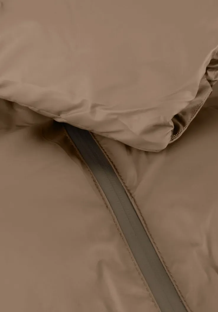 taupe neo noir gewatteerde jas viviana c puffer jacket