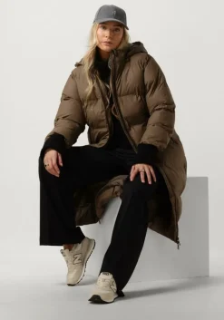 taupe neo noir gewatteerde jas viviana c puffer jacket
