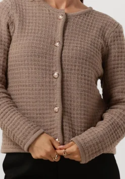 taupe neo noir vest limone knit jacket