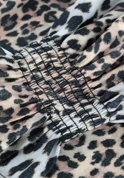 taupe notes du nord midi jurk claire dress