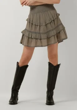 taupe notre-v minirok voile skirt