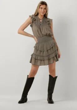 taupe notre-v minirok voile skirt