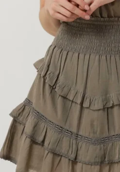 taupe notre-v minirok voile skirt