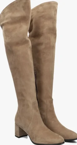 taupe notre-v overknee laarzen 8597