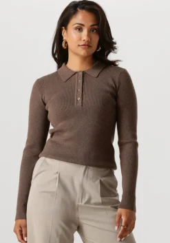 taupe notre-v trui nv-genny