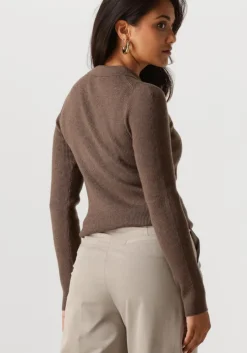 taupe notre-v trui nv-genny