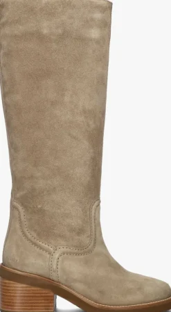 taupe nubikk hoge laarzen cassy boot