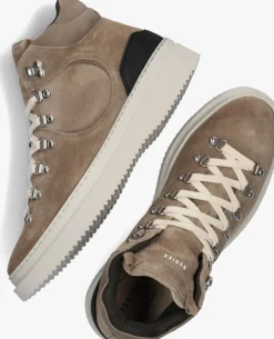 taupe nubikk hoge sneakers jonah aztec