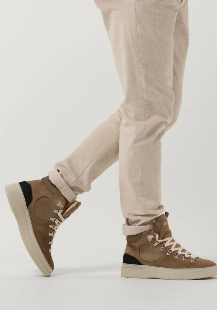 taupe nubikk hoge sneakers jonah aztec