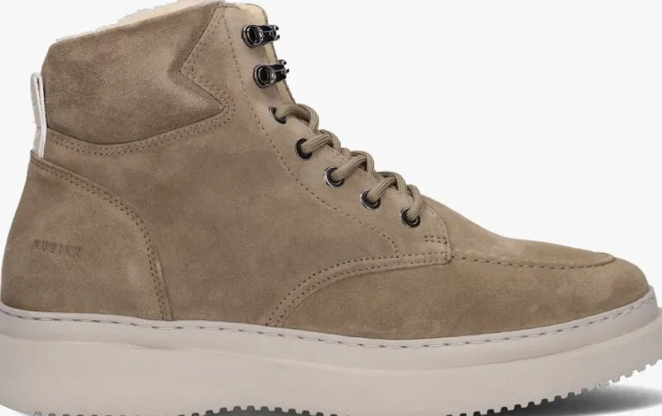 taupe nubikk hoge sneakers jonah polar fur