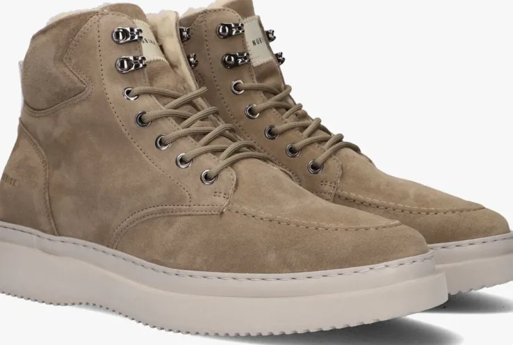 taupe nubikk hoge sneakers jonah polar fur
