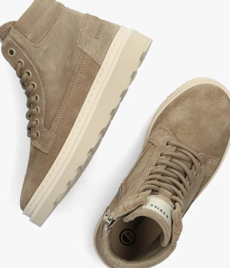 taupe nubikk hoge sneakers jonah dune jr