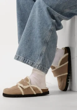 taupe nubikk instappers teddy fur