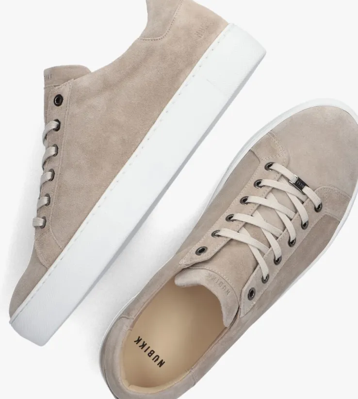 taupe nubikk lage sneakers jagger pure