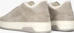 taupe nubikk lage sneakers basket court fur