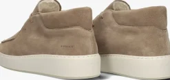 taupe nubikk veterschoenen jiro gio fur