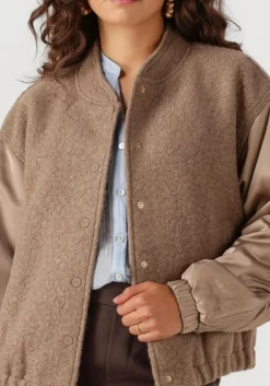 taupe nukus jack baltimore jacket satin