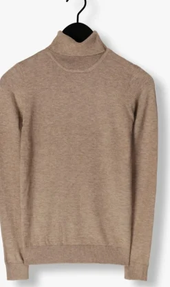 taupe object coltrui objthess l/s rollneck knit pullover