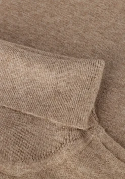 taupe object coltrui objthess l/s rollneck knit pullover