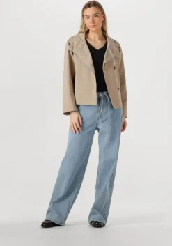 taupe object trenchcoats objgro re short jacket