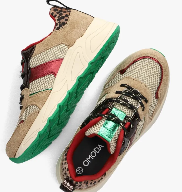 taupe omoda lage sneakers zoë