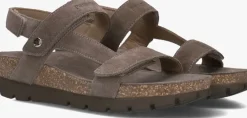 taupe panama jack platte sandalen selma