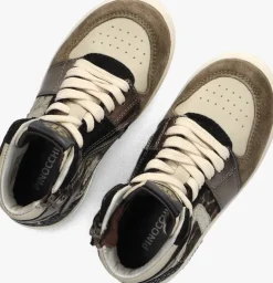 taupe pinocchio hoge sneakers p1765