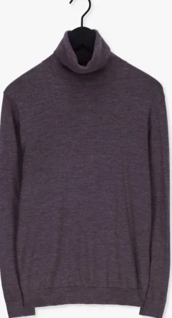 taupe profuomo coltrui pullover roll neck