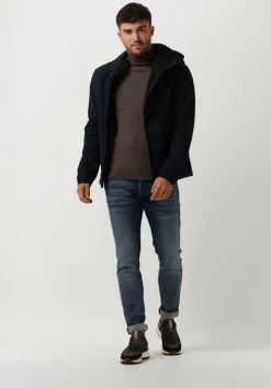 taupe profuomo coltrui pullover roll neck