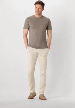 taupe profuomo t-shirt t-shirt crew neck ss