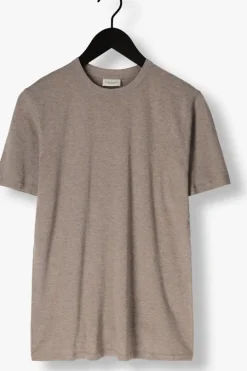 taupe profuomo t-shirt t-shirt crew neck ss