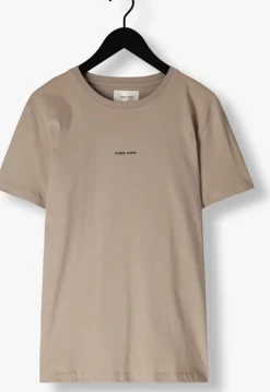 taupe pure path t-shirt essential logo t-shirt