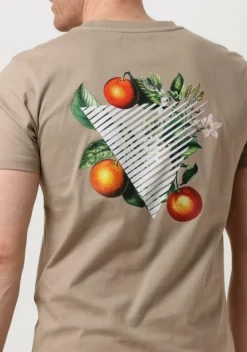 taupe pure path t-shirt tshirt with front and back print