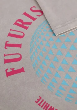 taupe purewhite t-shirt 22010114