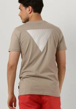 taupe purewhite t-shirt pure logo tee