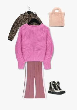 taupe raizzed gewatteerde jas lima allover