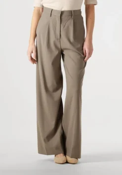 taupe second female pantalon carlane trousers